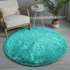 Shaggy Strado round carpet 200x200 TurquoiseSea (Turquoise)
