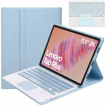Etui z klawiaturą do Lenovo Tab Plus 11.5 - ochronne z podstawką, dostęp do portów i przycisków