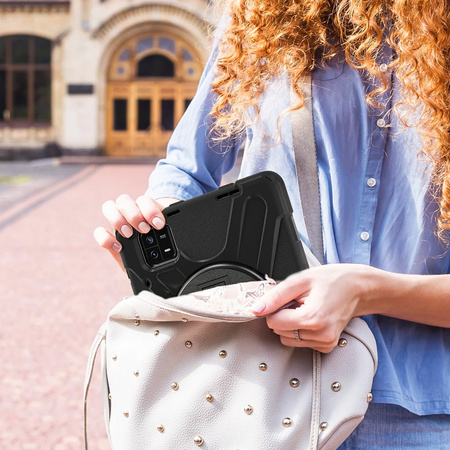 Etui pancerne Armor pasek do Xiaomi Mi Pad 6 / 6 Pro 2023 / 6 Pro, granatowe - ochronne z podstawką