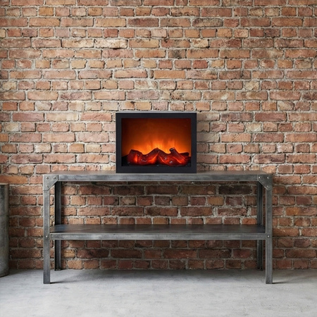 Kominek elektryczny 3D ruchome płomienie ogień wiszący stojący lampa LED