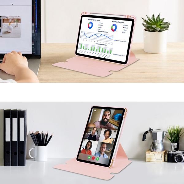 Etui klawiatura 360 iPad Air 13 2025/2024 - różowe