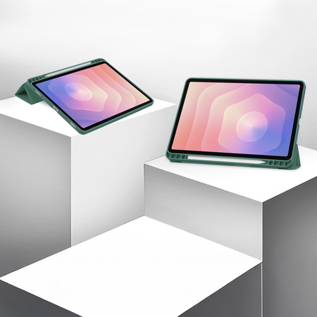 Etui Smart Pencil do Samsung Galaxy Tab S11 11 SM SMX736 z klapką, zielone - ochronne