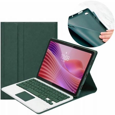 Etui i KLAWIATURA touch do Lenovo Tab 10.1 2025 TB311FU TB311XU ZAEH0040PL, zielone