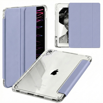 Etui Crystal do Apple iPad 10.9 10 2022 / iPad 11 A16 2025 Gen 10 11, fioletowe - ochronne z podstawką