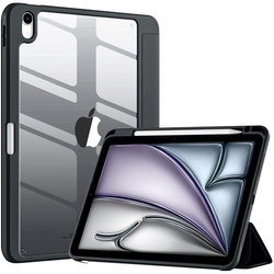 Etui Hard Crystal Pencil do iPad Air 11 6 GEN M2 2024 / 7 GEN M3 2025, czarne