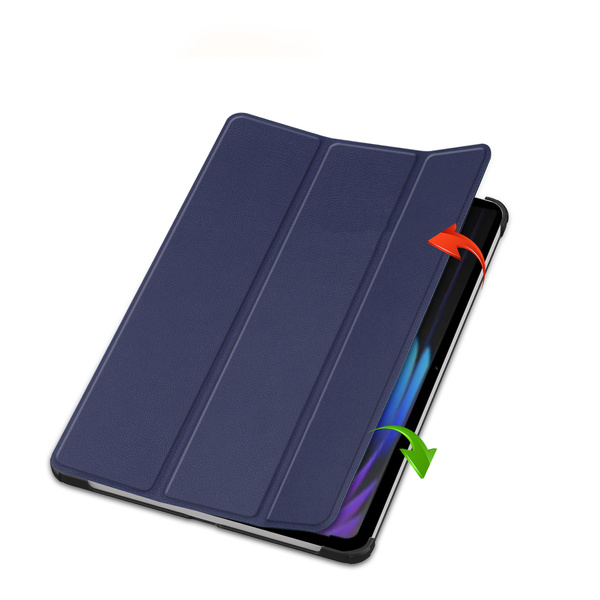 Puzdro Smart na Xiaomi Pad 7 / Pad 7 Pro 11.2 s klapkou / Xiaomi Pad 7 Pro, tmavomodré - ochranné so stojanom