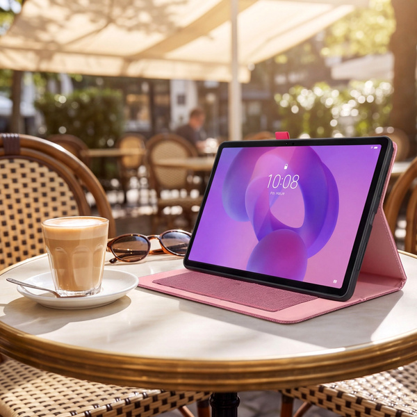 Etui z klapką do Lenovo Idea Tab 11" TB336FU TB336ZU ZAFR0378PL - różowe