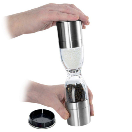 ORION Grinder for salt pepper hand double HOURGLASS