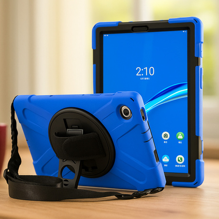 Armored case with strap for Lenovo Tab M11 TB330FU 10.95" (Navy blue)