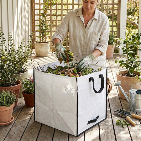 Worek kosz ogrodowy z uchwytami mocny na odpady liście trawę gałęzie 75L