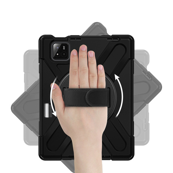 Etui pancerne Armor do Xiaomi Pad 7 / 7 PRO / Pad 8 / 8 PRO / Pad 9 z uchwytem - czarne