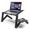 Folding stand with cooling fan for tablet laptop up to 17" F2 (Black)