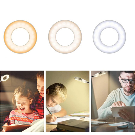 Lampa biurkowa LED z klipsem - DML5 - Black