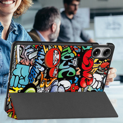 Puzdro grafické na Xiaomi Redmi Pad Pro 12.1 2024 / Poco Pad 12.1 s klapkou - ochranné so stojanom