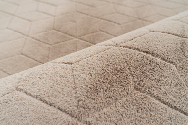 STRADO Rabbit 3D plush soft like rabbit anti-slip rug 160x230 Beige