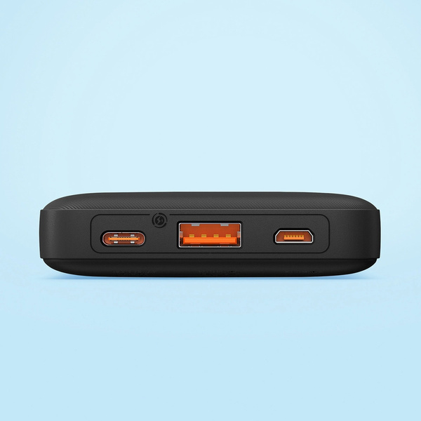 powerbank Baseus Airpow 20W 10000mAh z káblom Baseus Simple Series USB-A USB-C 30 cm, čierny