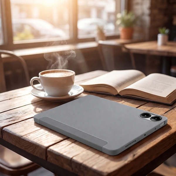 Etui do Redmi Pad 2 Pro 12.1 2025 z klapką i podstawką - szare