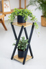 Kwietnik stojący metalowy stojak na kwiaty rośliny loft 2 poziomy Nexus