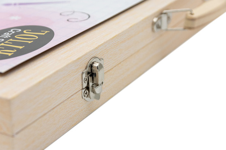 Painting set wooden case 180 el.