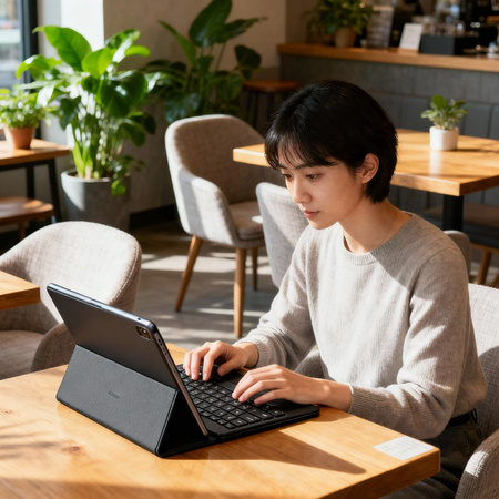 Etui z klawiaturą do Samsung Galaxy Tab S10 Lite - ochronne z podstawką, dostęp do portów i przycisków