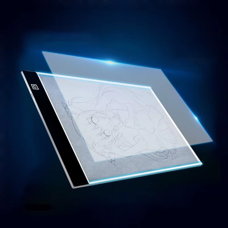 LED backlit drawing board A4 STRADO thinset for drawing calc and design