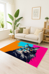 Koberec herný 3D Main Coon 100x150 cm - moderný 3D vzor do izby hráča