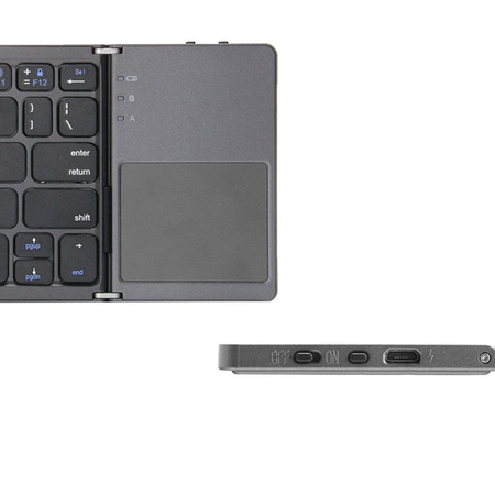 Bluetooth Universal Folding Keyboard - compact keyboard with touchpad for mobile devices and laptops