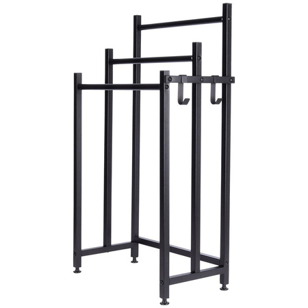 Standing towel rack metal black