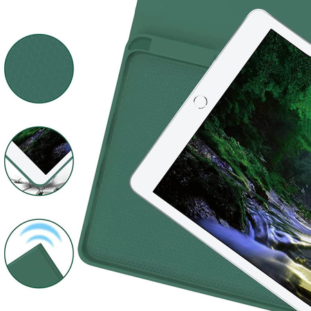 Etui z klawiaturą do Xiaomi Pad 7 / Pad 7 Pro 11.2 na rysik / Xiaomi Pad 7 Pro, zielone - ochronne z podstawką