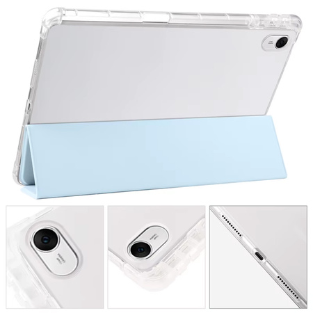 Etui CLEAR PENCIL do Huawei MatePad SE 11 2024 AGS6-W00 podstawka na rysik, niebieskie