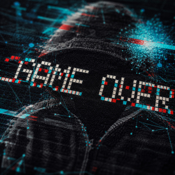 Dywan gamingowy dla gracza mata pod fotel antypoślizgowy GameOver