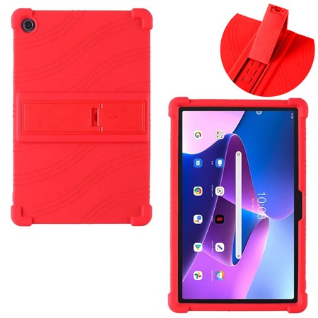 Puzdro Armor na Lenovo Tab 10.1 2025 / XU, červené - ochranné so stojanom