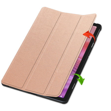 Puzdro Smart na Lenovo Tab 10.1 2025 s klapkou / Lenovo Tab, ružové - ochranné so stojanom