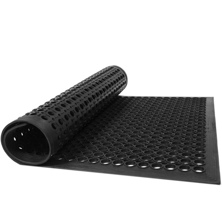 Perforated rubber floor mat 90x150cm - PRF9