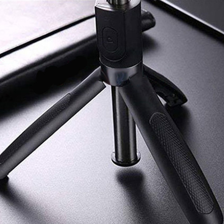 Kijek selfie stick ze statywem rozkładany tripod pilot wyzwalacz BL L01, czarny - lekki i poręczny
