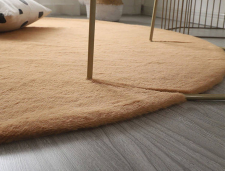 Rabbit Strado 140x140 round rug LightCamel (Beige)