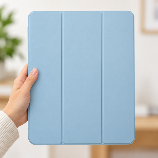Etui Hard Crystal do Apple iPad Air 13 M4 M3 M2 2026/ 25/ 24 gen 8/ 7 z klapką - niebieskie