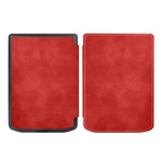 Etui Smart do Pocketbook Verse / Verse Pro 629 634, czerwone - ochronne z podstawką, dostęp do portów i przycisków