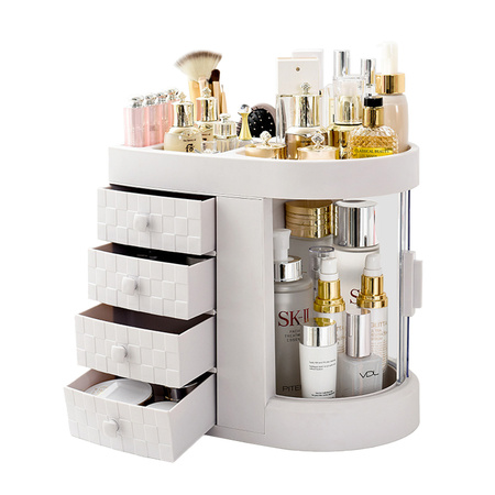 Casket Maya white organizer with door for jewelry and cosmetics modern large XXL trunk