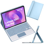 Etui z klawiaturą Bluetooth do Lenovo Idea Tab Pro / Pro MT 12.7 12, niebieskie - ochronne z podstawką