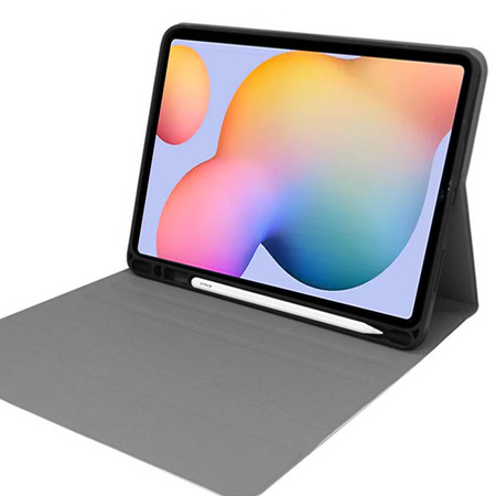 Etui z klawiaturą Bluetooth do Galaxy Tab S6 Lite 10, czarne - ochronne z podstawką