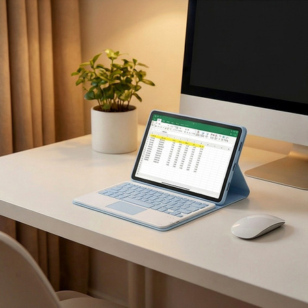 Etui i KLAWIATURA touch do Lenovo Tab 10.1 2025 TB311FU TB311XU ZAEH0040PL, niebieskie