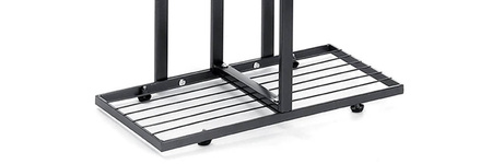 Standing metal flower stand black for 6 flower pots - elegant flower stand