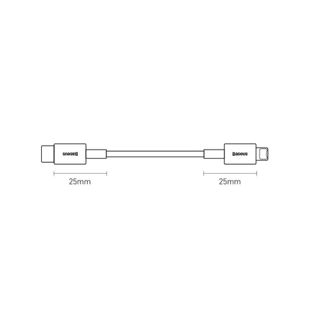 Kábel Baseus Superior Series USB-C / Lightning PD 20W 1 m, čierny