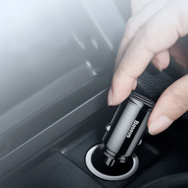 Baseus Circular inteligentná nabíjačka automobilová 2x USB QC3.0 Quick Charge 3.0 Scp Afc 30W