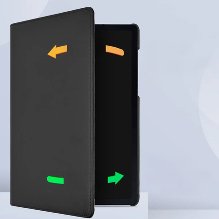 Puzdro otočné 360 na Lenovo Idea Tab 11 2025, čierne - ochranné so stojanom