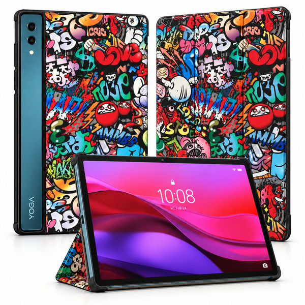 Etui graficzne do Lenovo Yoga Tab Plus 12.7 2025 TB520FU ZAEG0022PL z klapką i podstawką