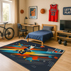 Koberec herný 3D BasketBall 140x200 cm - moderný 3D vzor do izby hráča