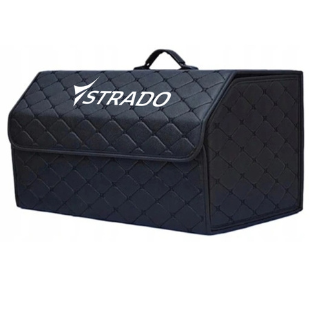 Folding large organizer for car trunk quilted trunk bag tote for shopping and tools