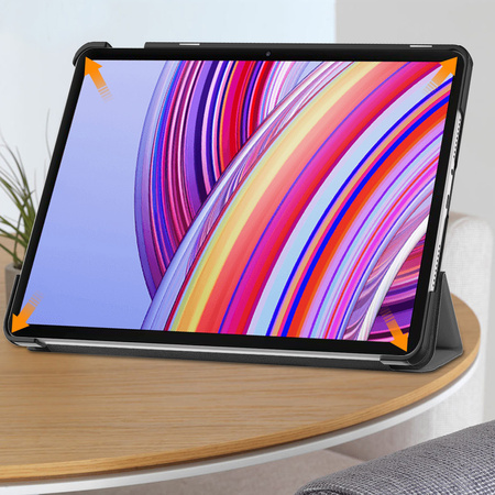 Etui Smart do Xiaomi Redmi Pad Pro 12.1 2024 z klapką / Redmi Pad Pro 12.1 2024, szare - ochronne z podstawką